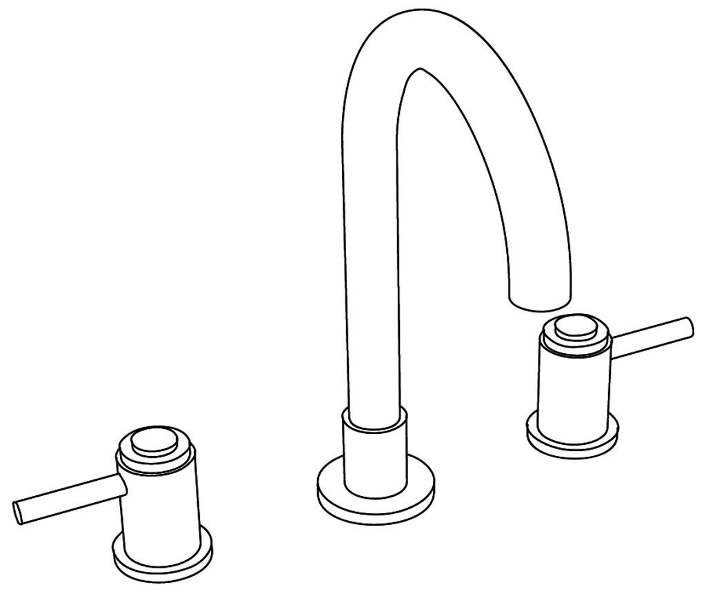 S272-1301 Mélangeur de lavabo 3 trous