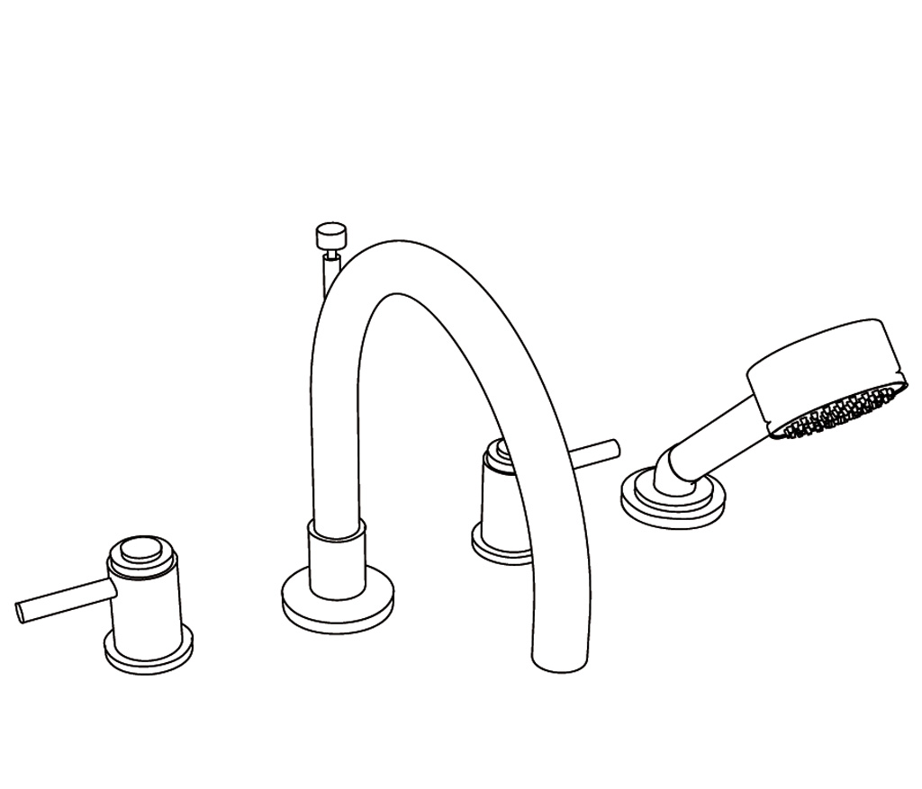 S272-3304 Mélangeur bain-douche 4 trous