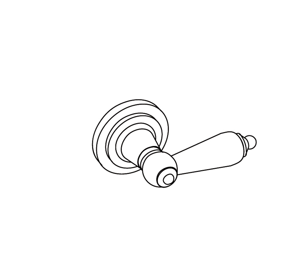 S280-128C Robinet d’arrêt 1/2″ encastré mural F