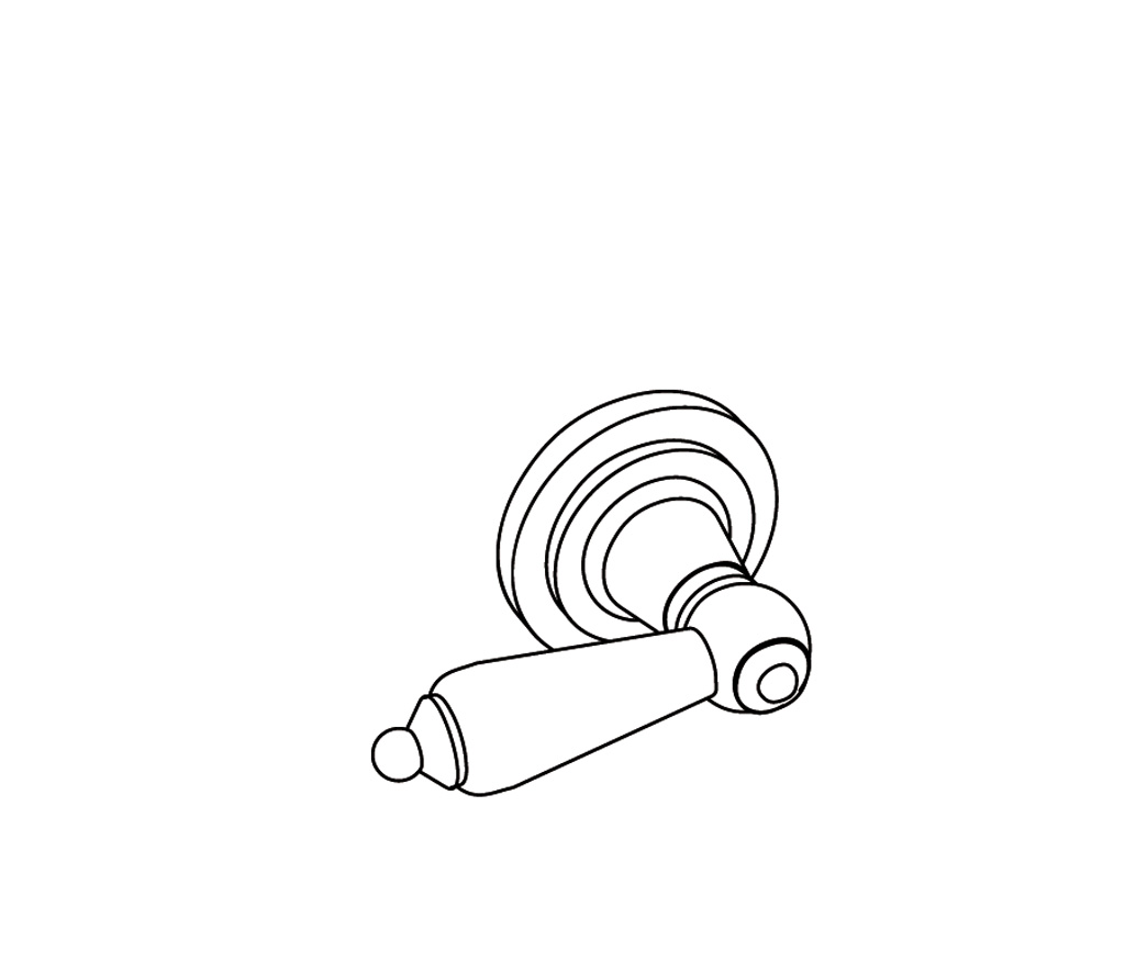 S280-128H Robinet d’arrêt 1/2″ encastré mural C