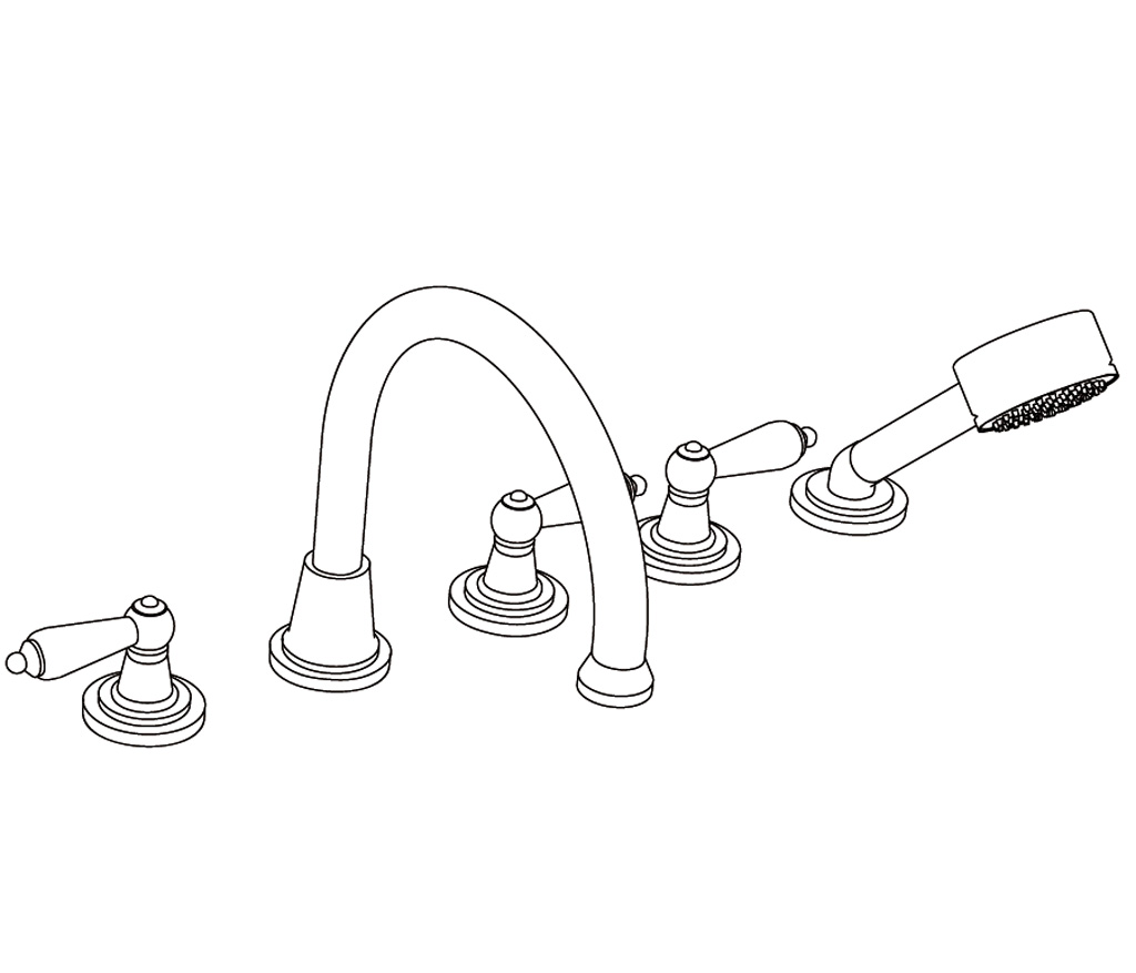 S280-3305 Mélangeur bain-douche 5 trous