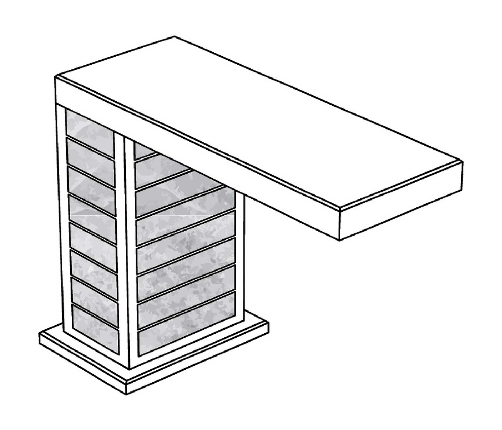 S34-1S1 Rim mounted basin spout