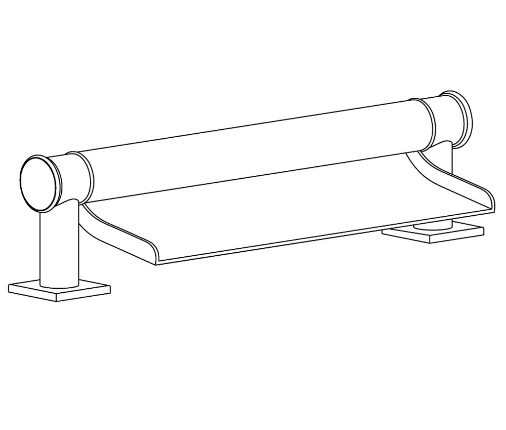 S34-3WF1 Bec de bain « Cascade »