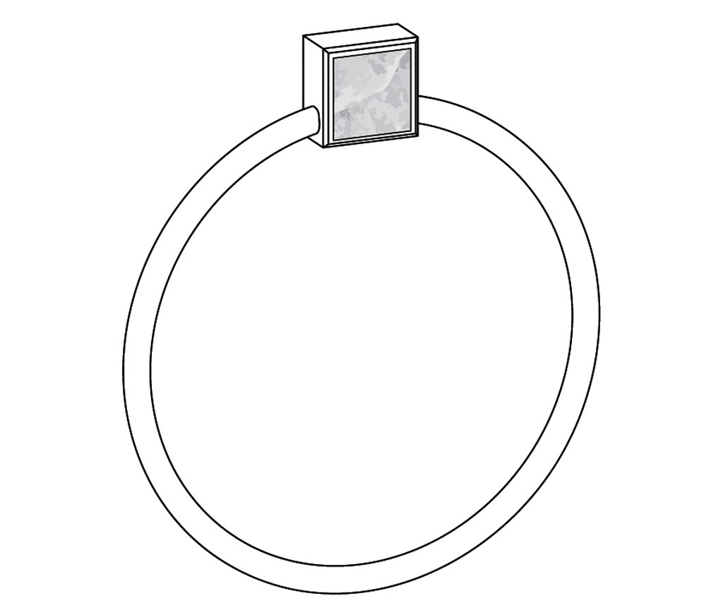 S34-510 Porte-serviette anneau