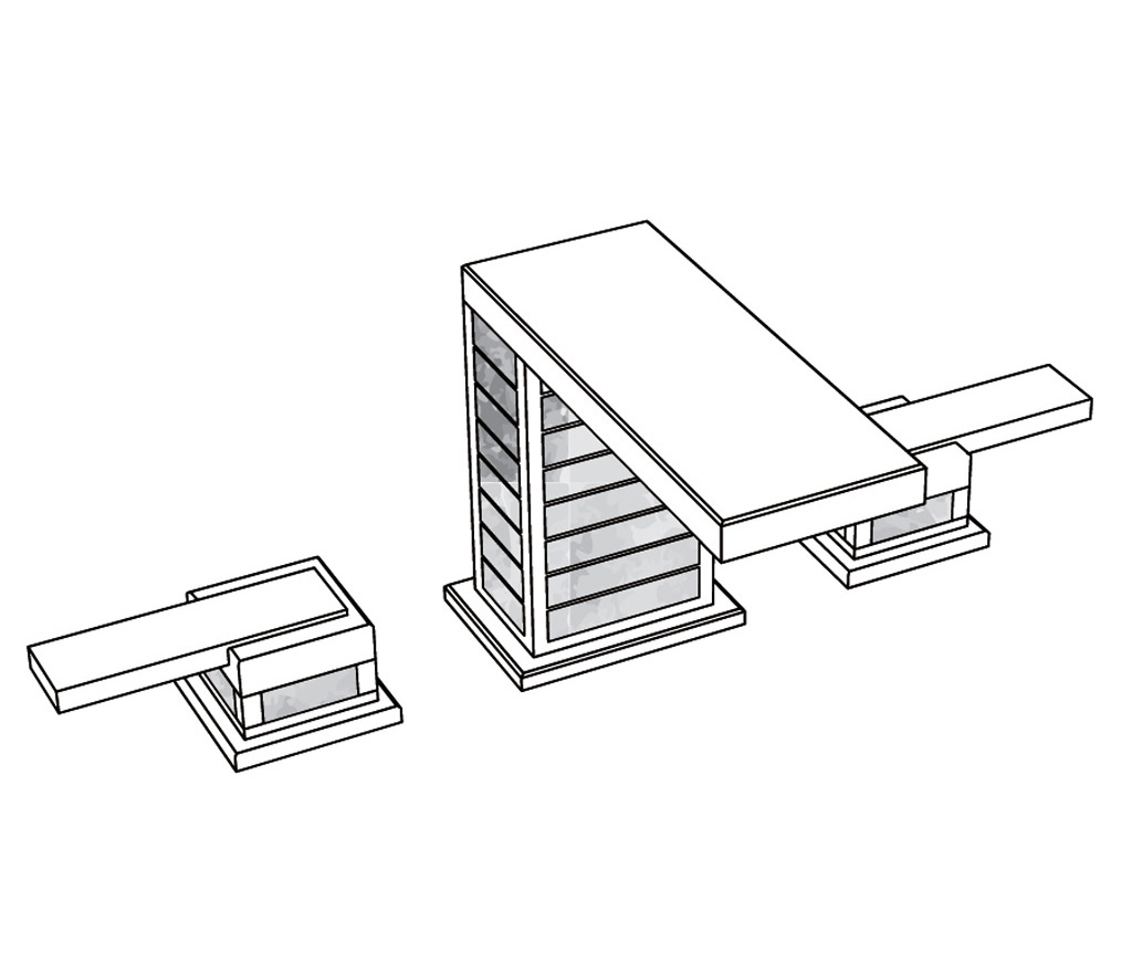 S47-1301 3-hole basin mixer