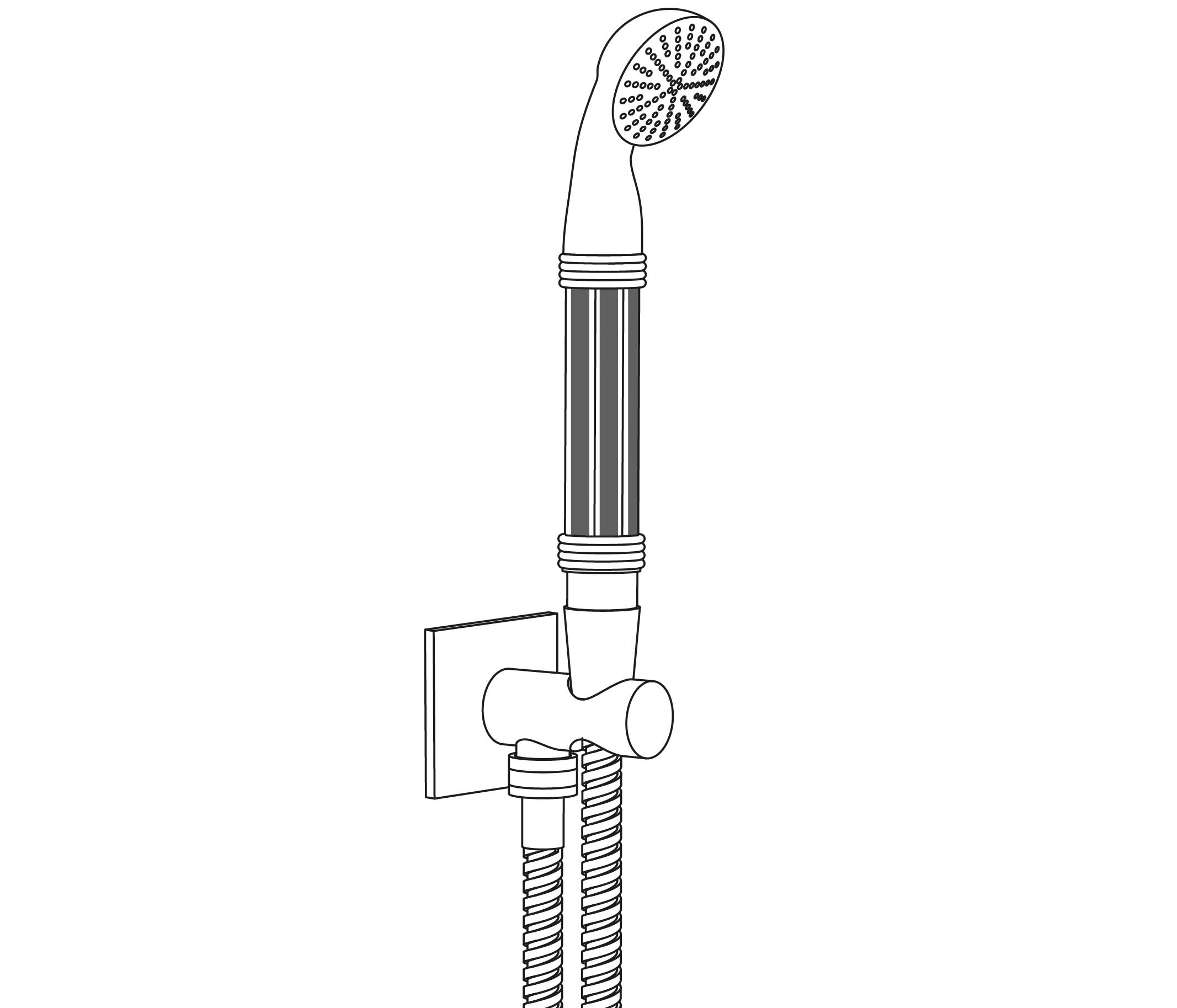 S47-2213V2 Douchette inserts sur sortie murale