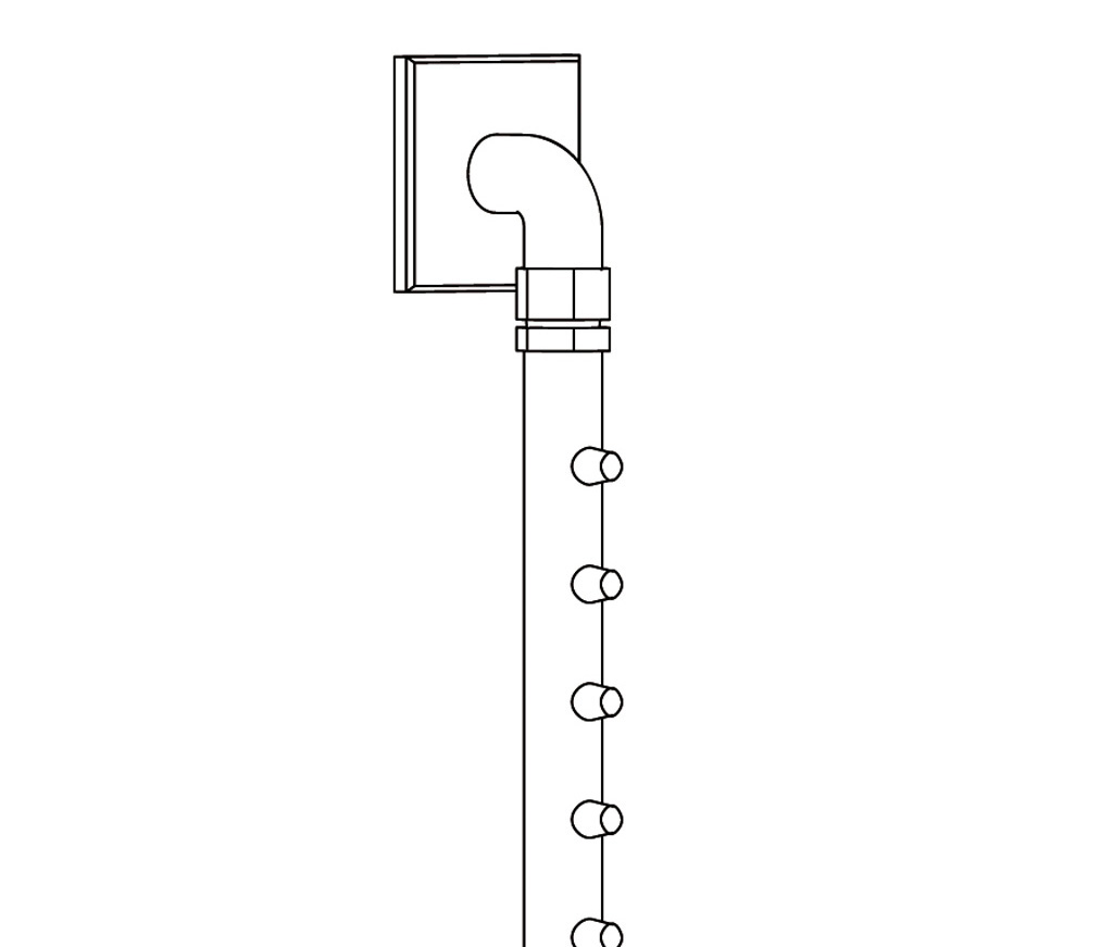 S47-2415 Rampe de douche « picots »