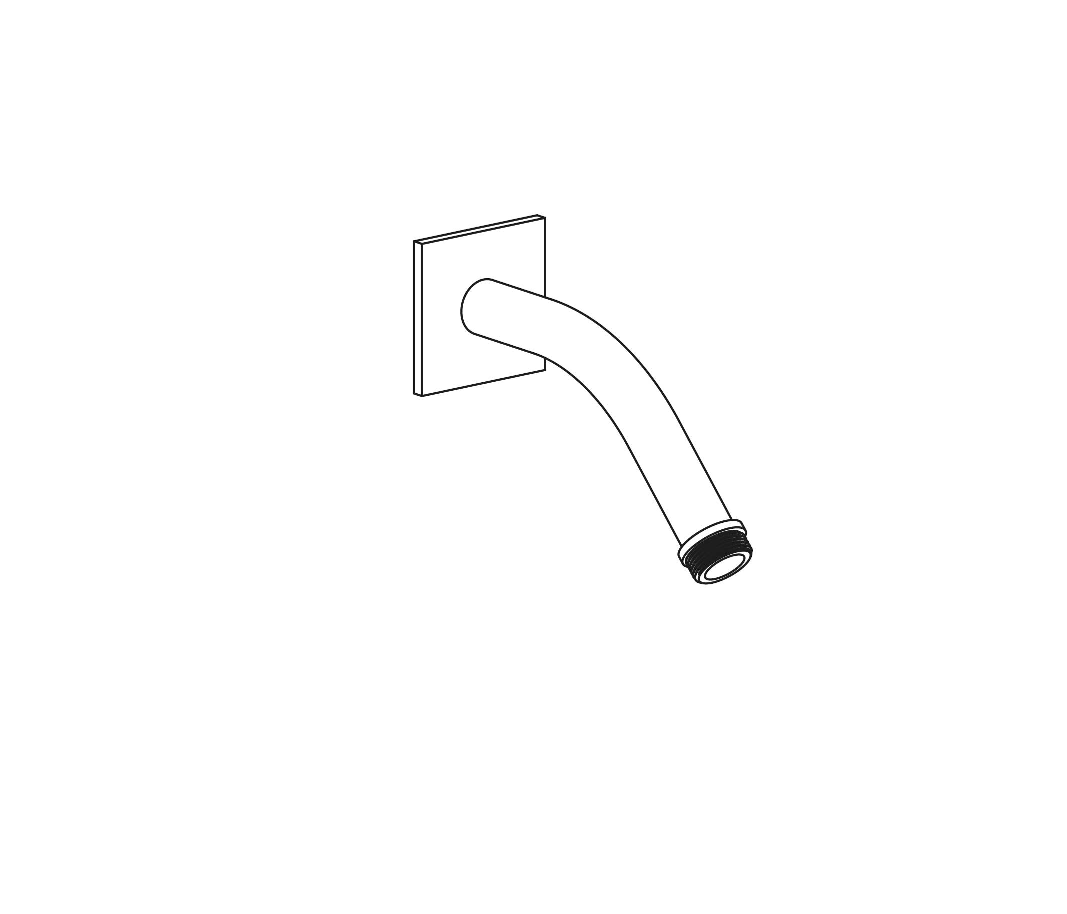 S47-2W120 Bras de douche mural 120 mm