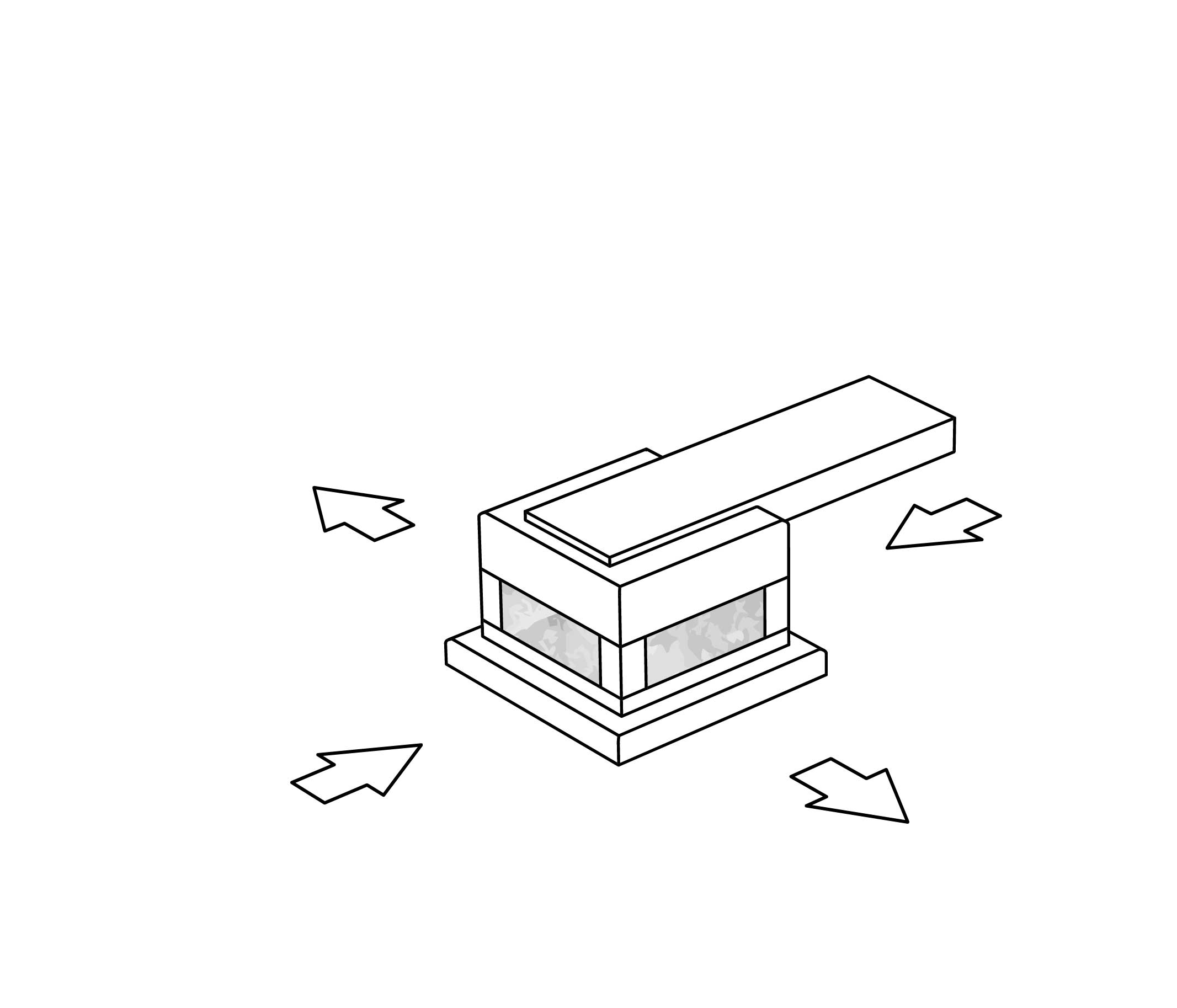 S47-334 Rim mounted 4-way diverter