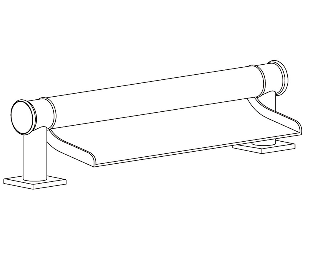 S47-3WF1 Bec de bain « Cascade »