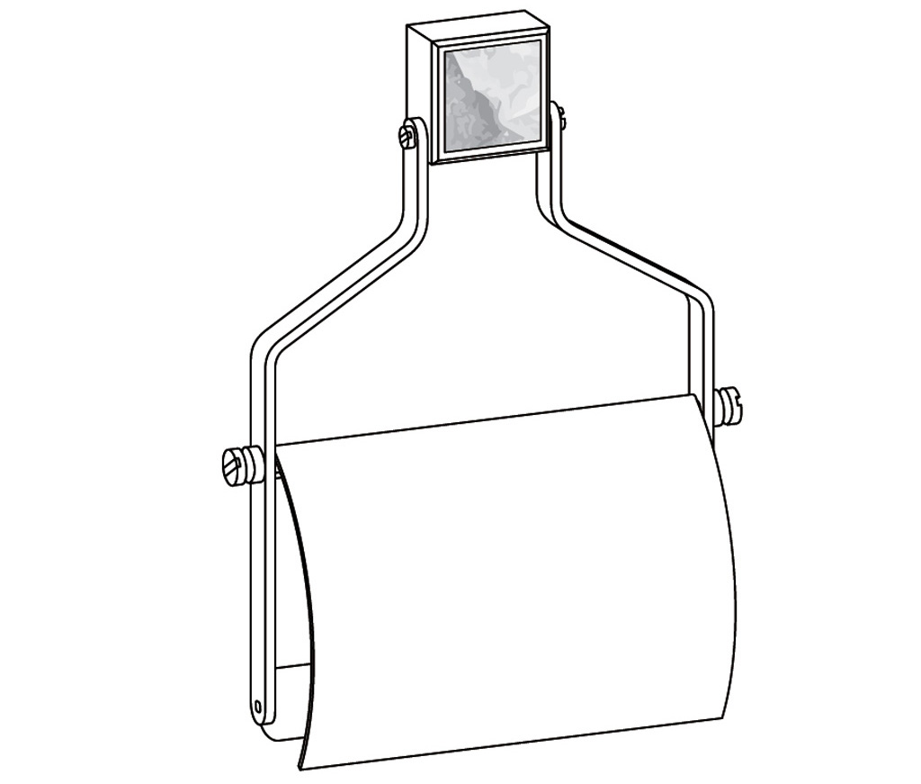 S47-503 Porte-rouleau avec couvercle