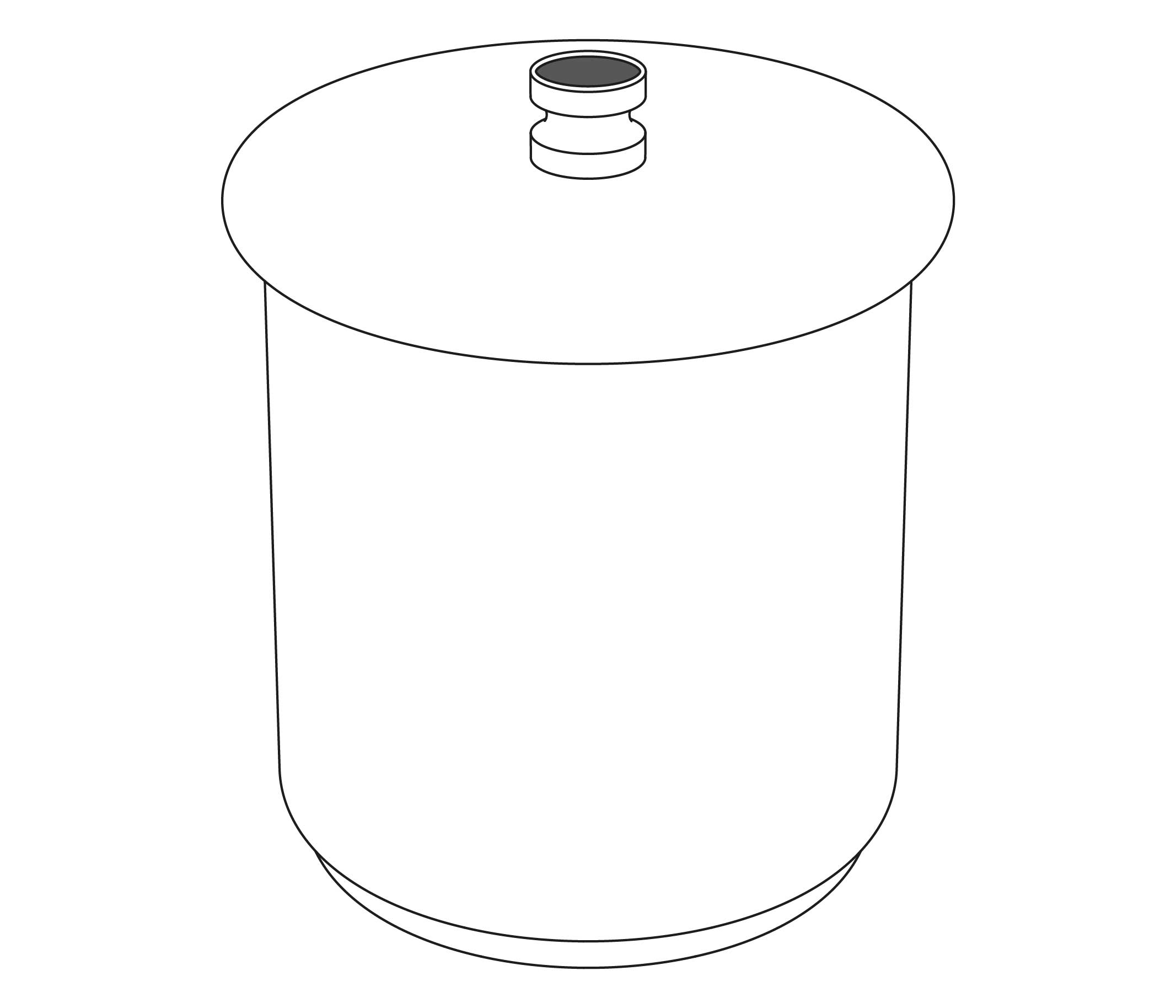 S47-577 Corbeille avec couvercle