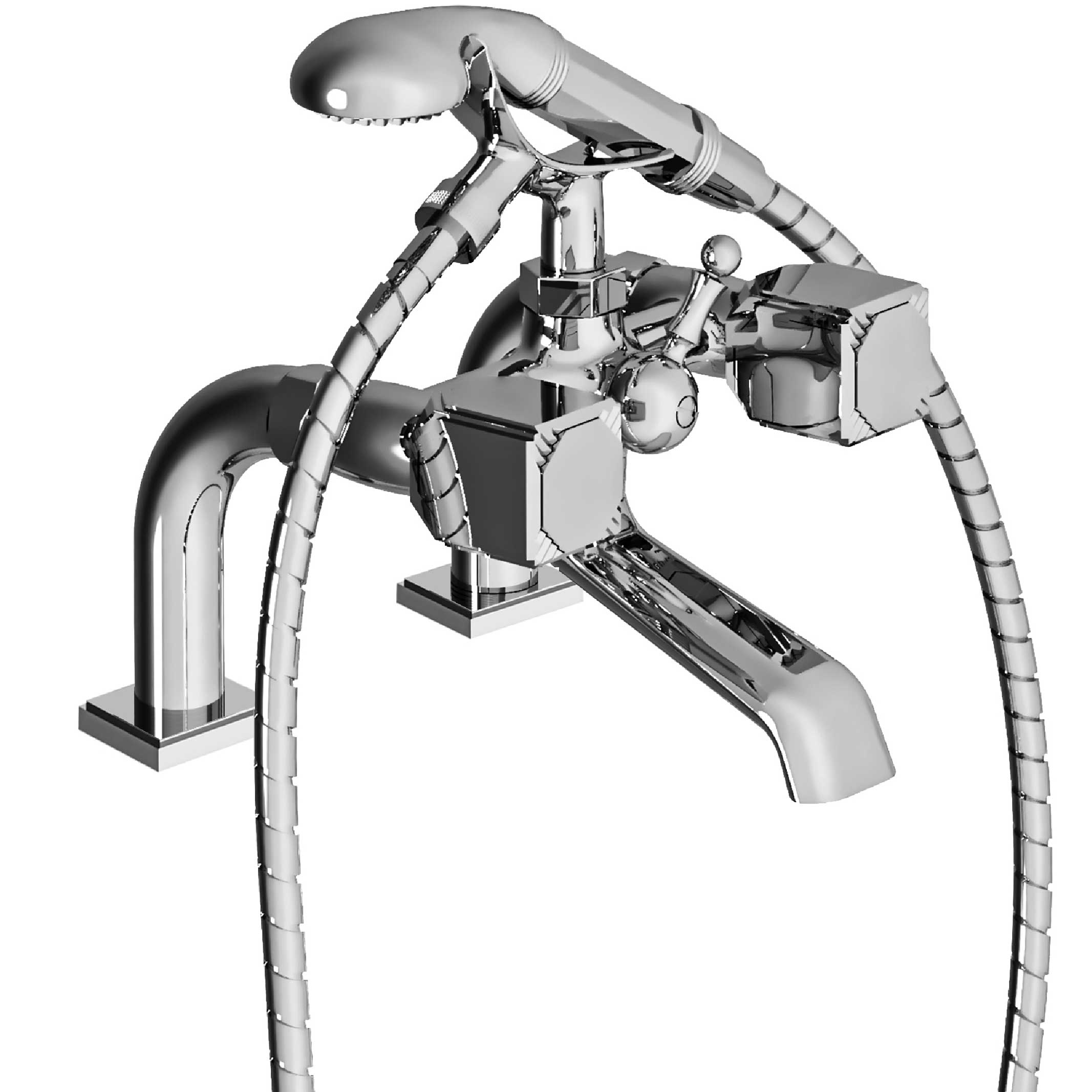 S57-3306 Rim mounted bath and shower mixer