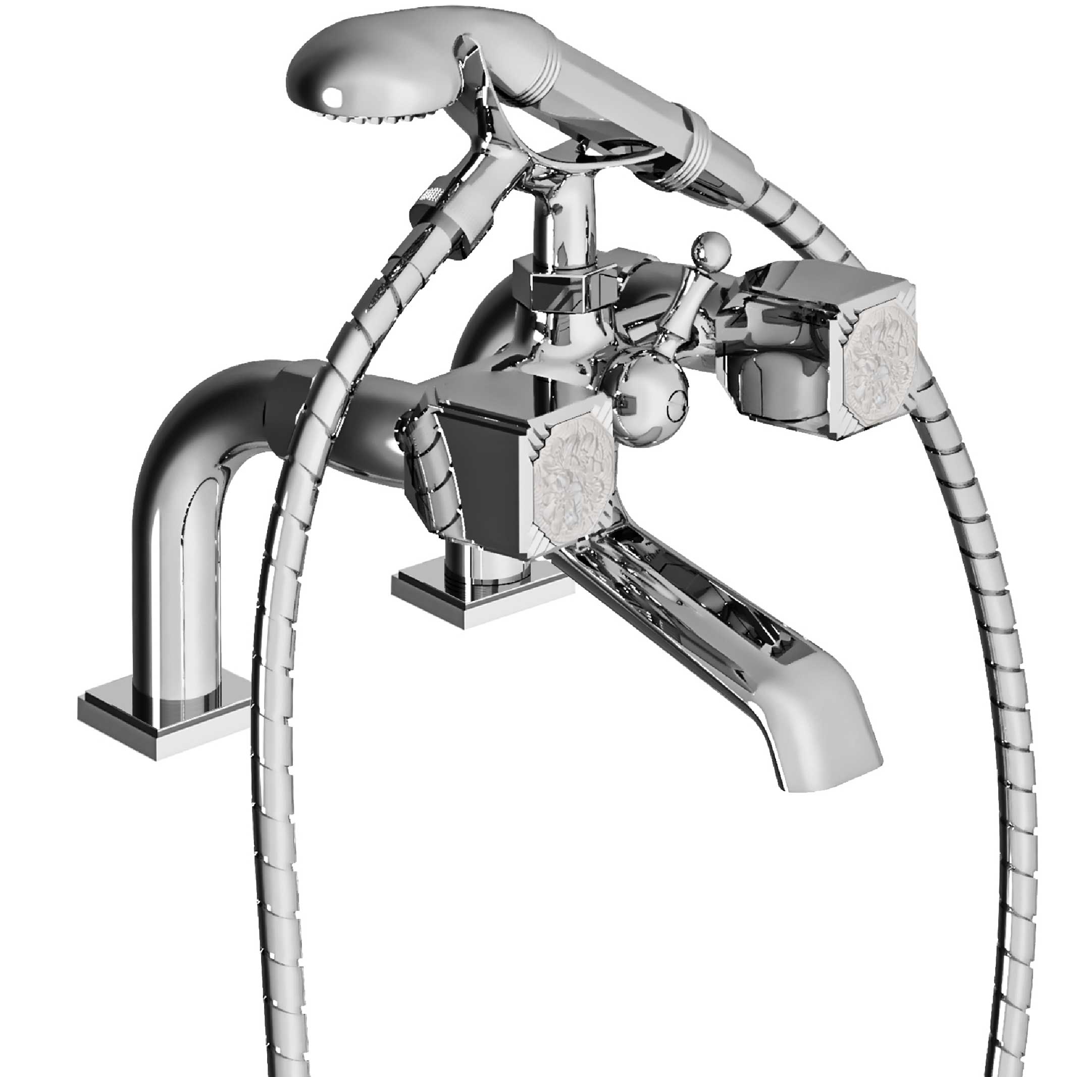 S58-3306 Rim mounted bath and shower mixer