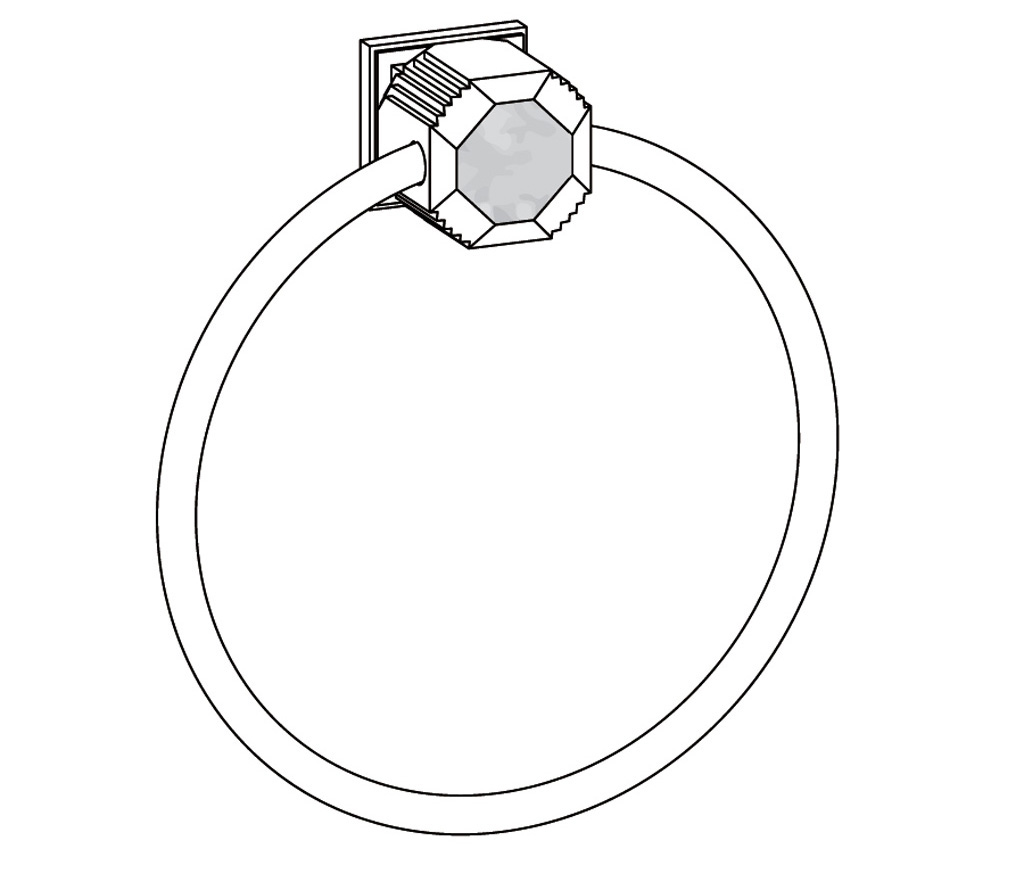 S58-510 Porte-serviette anneau