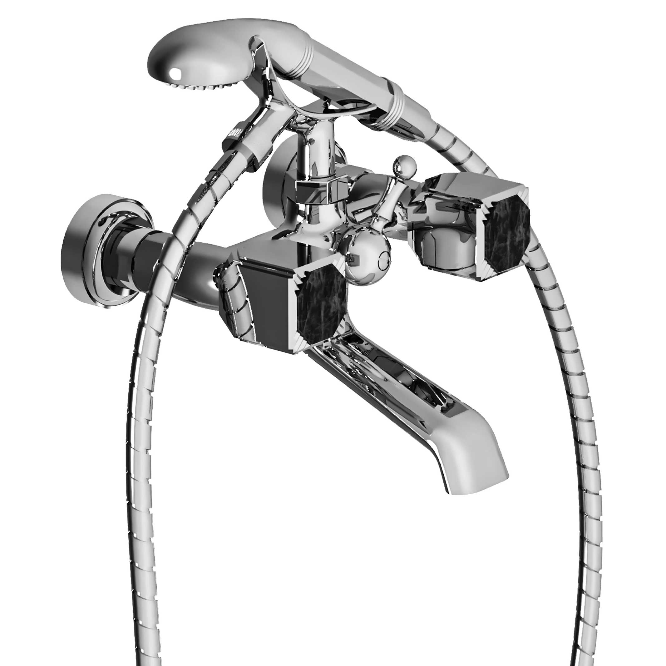 S60-3201 Wall mounted bath and shower mixer