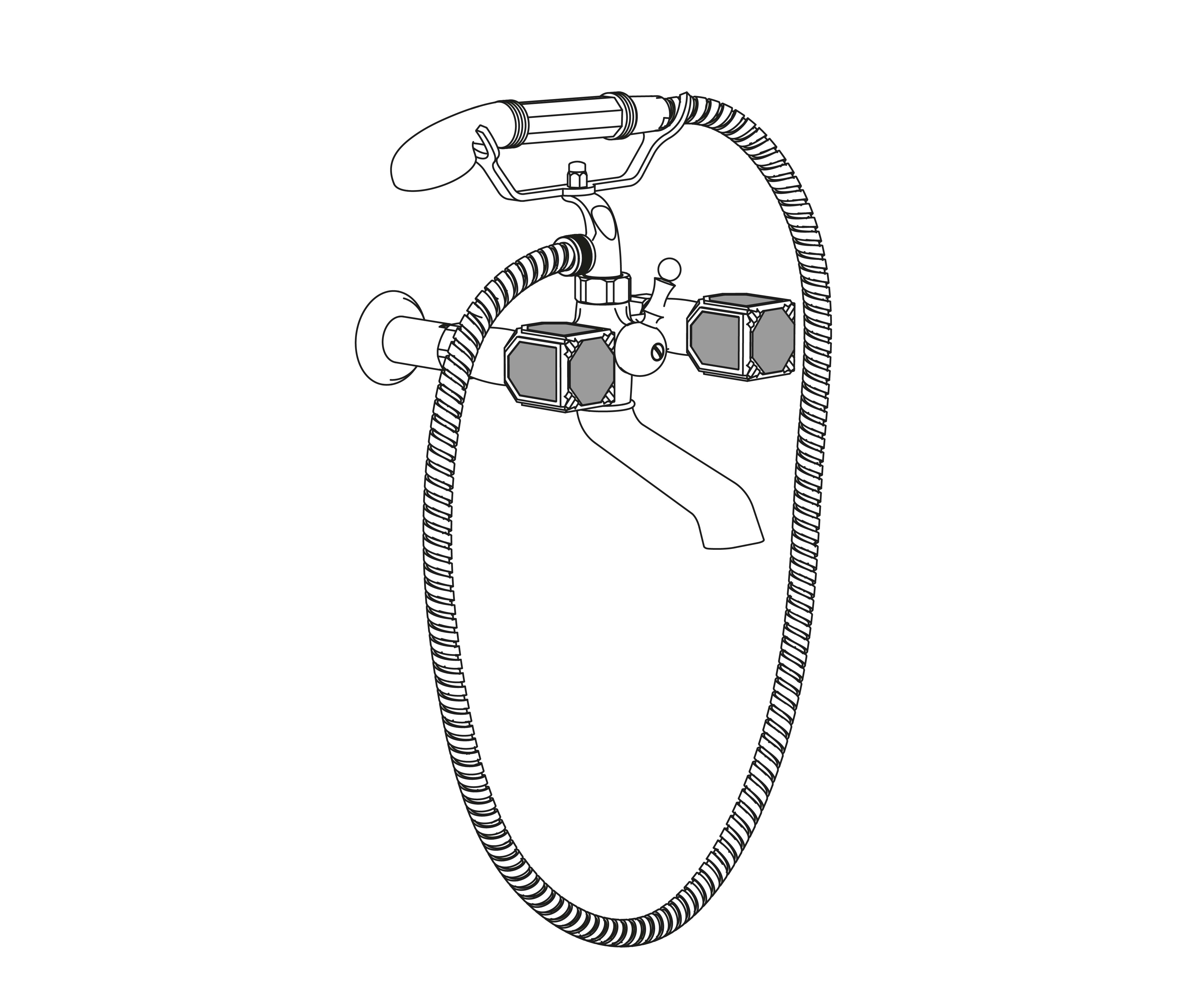S68-3201 Wall mounted bath and shower mixer