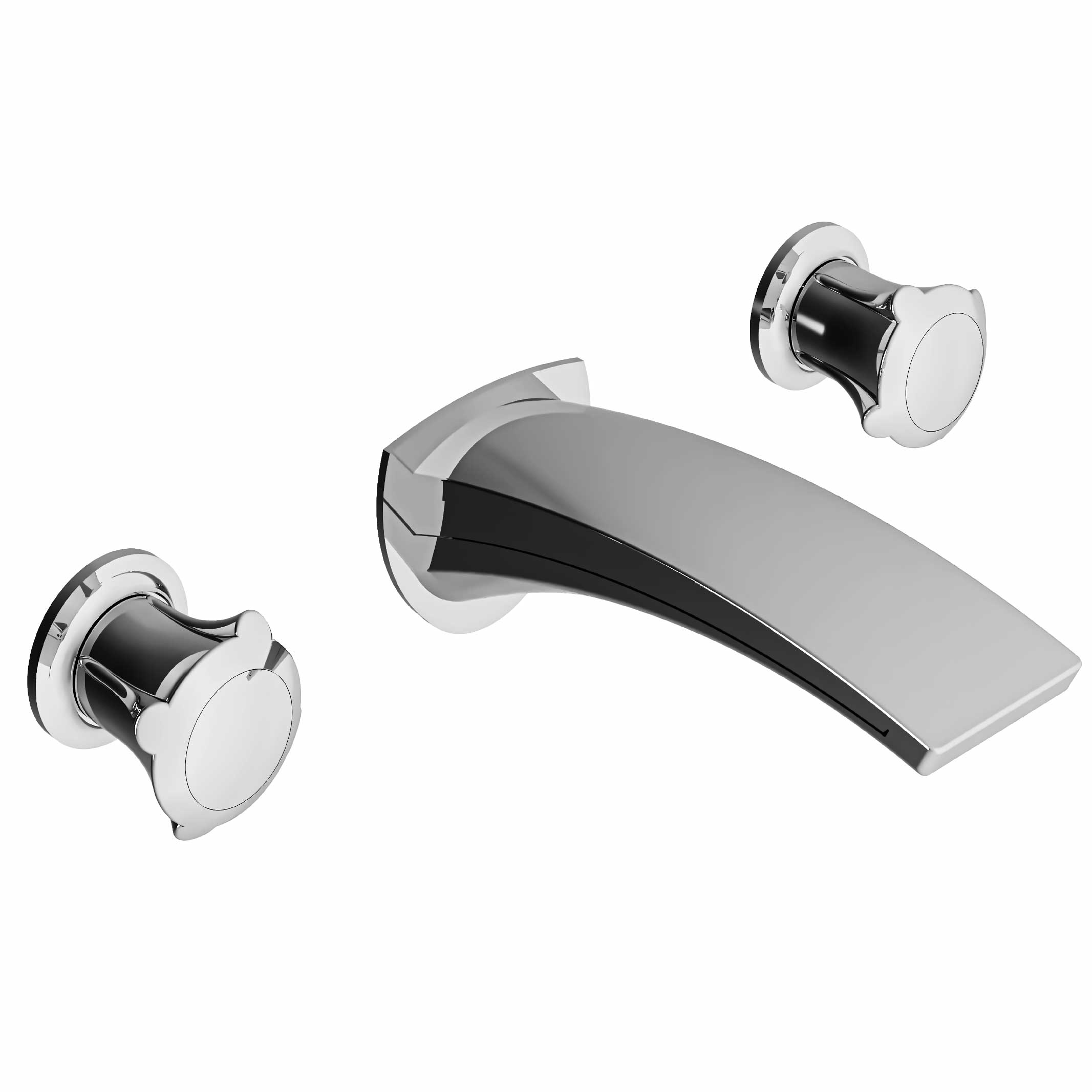 S80-1303 Wall mounted 3-hole basin set