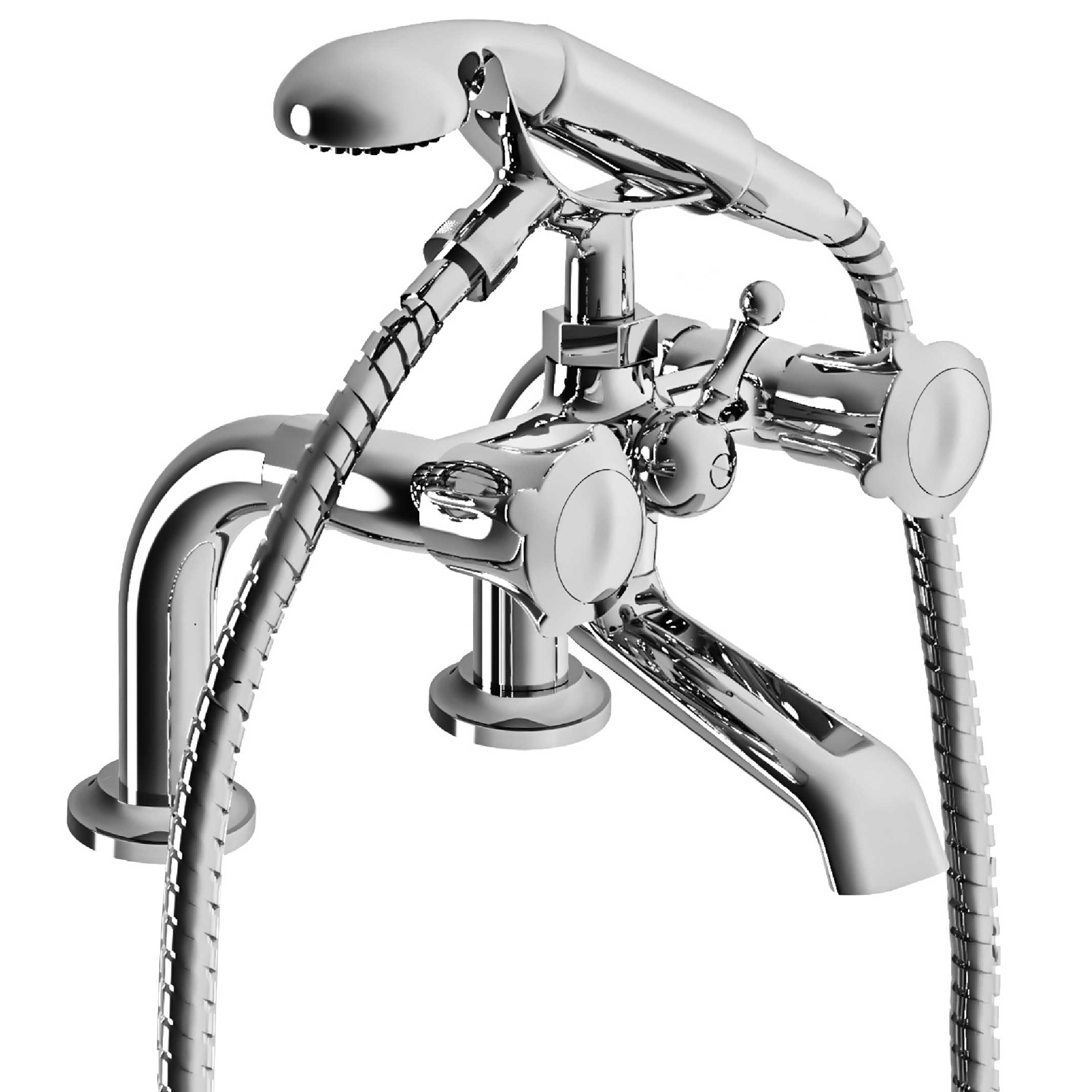 S80-3306 Rim mounted bath and shower mixer