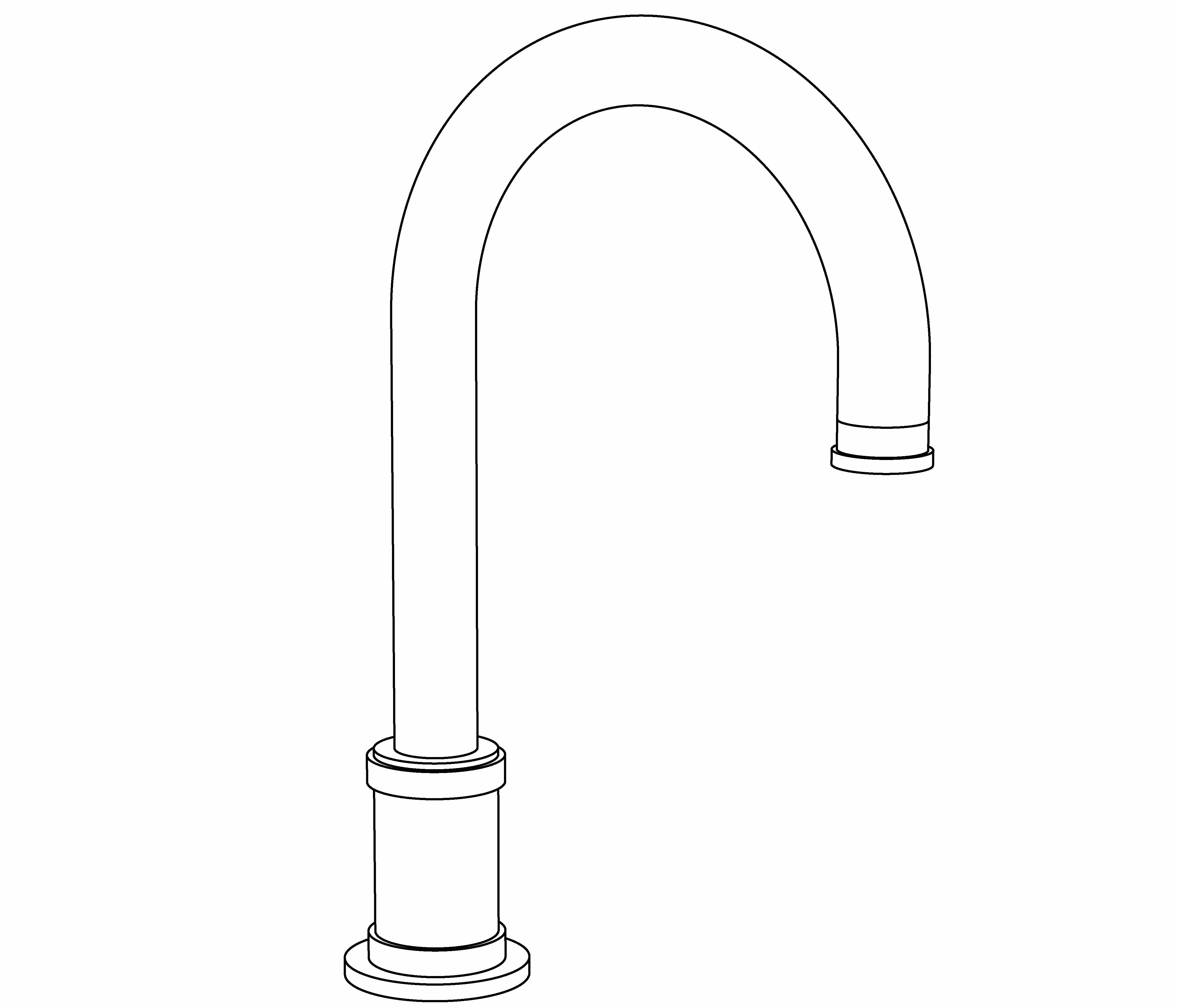 S83-1S2 Rim mounted basin spout