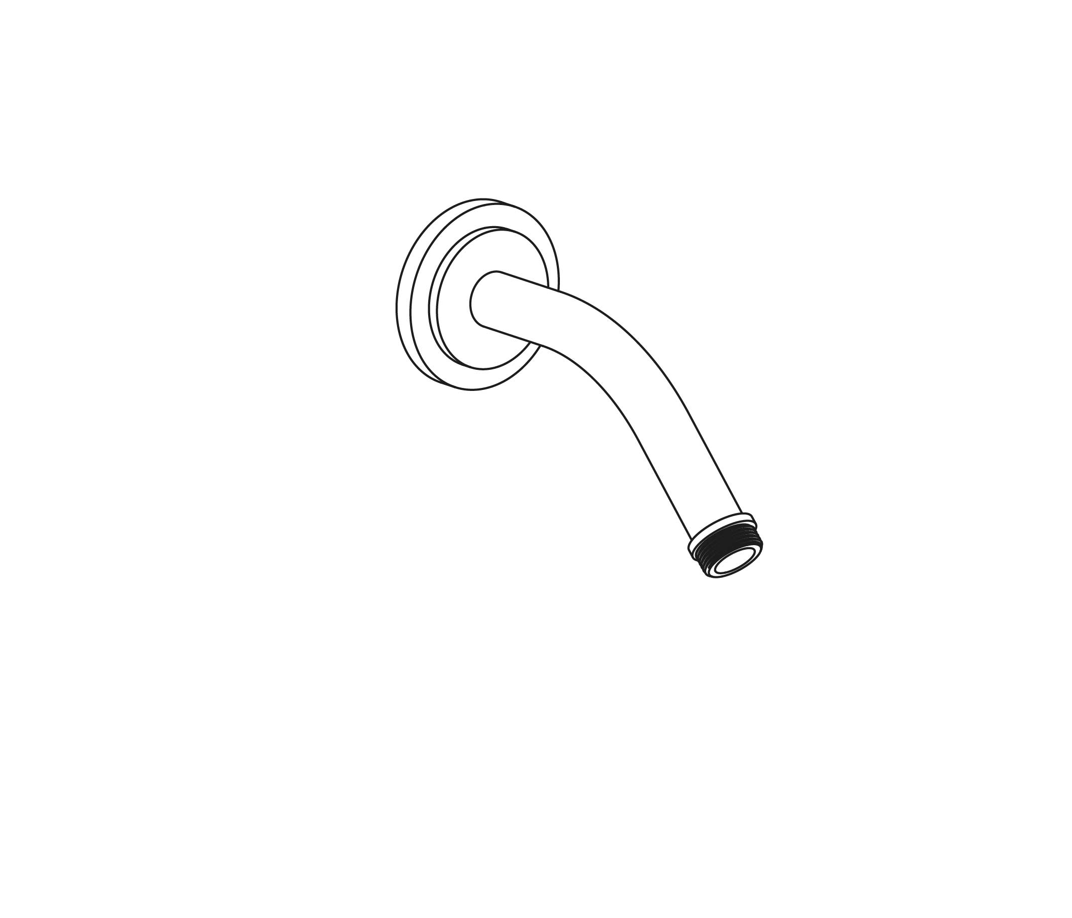 S83-2W120 Bras de douche mural 120 mm
