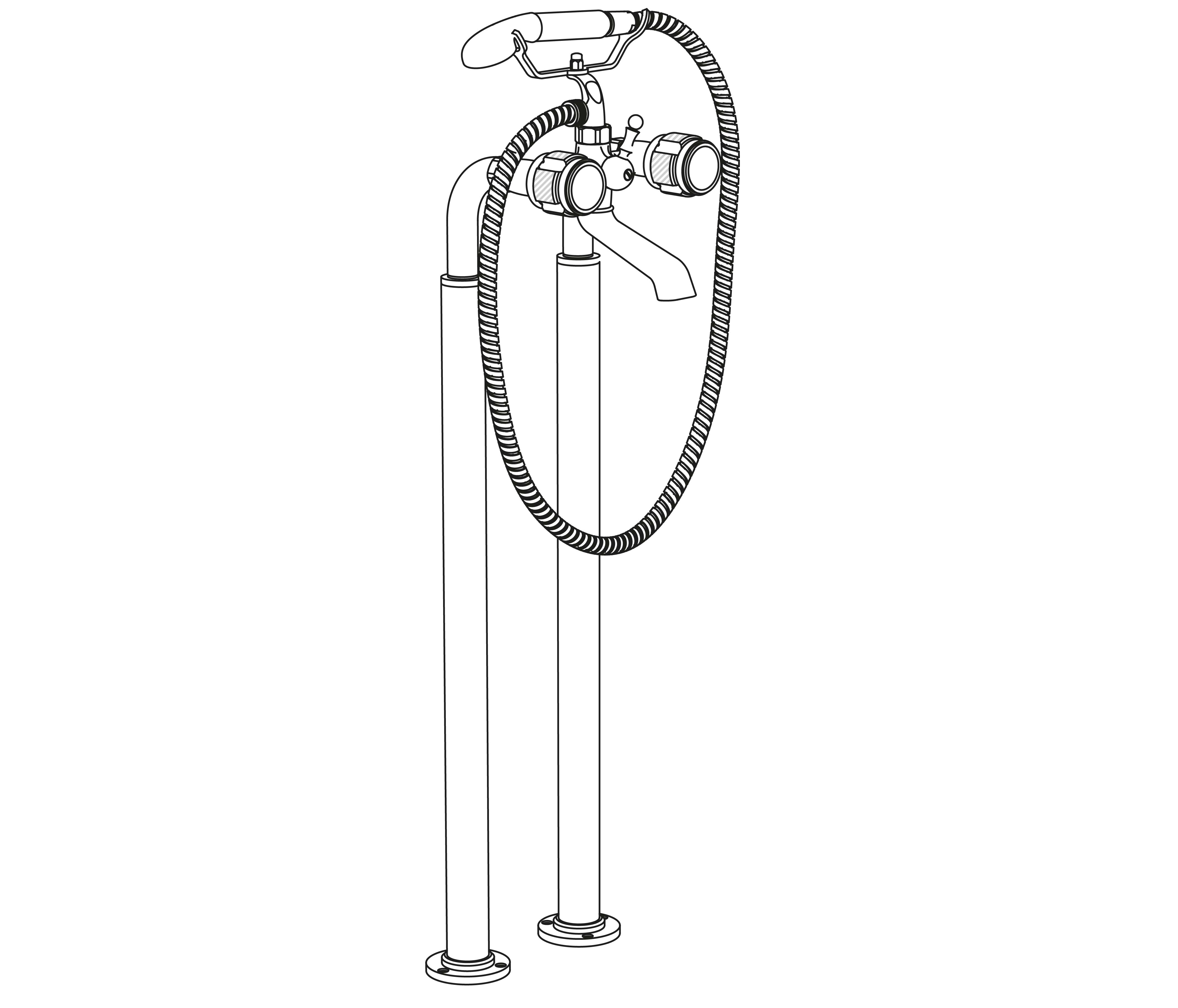S85-3309 Mélangeur bain-douche