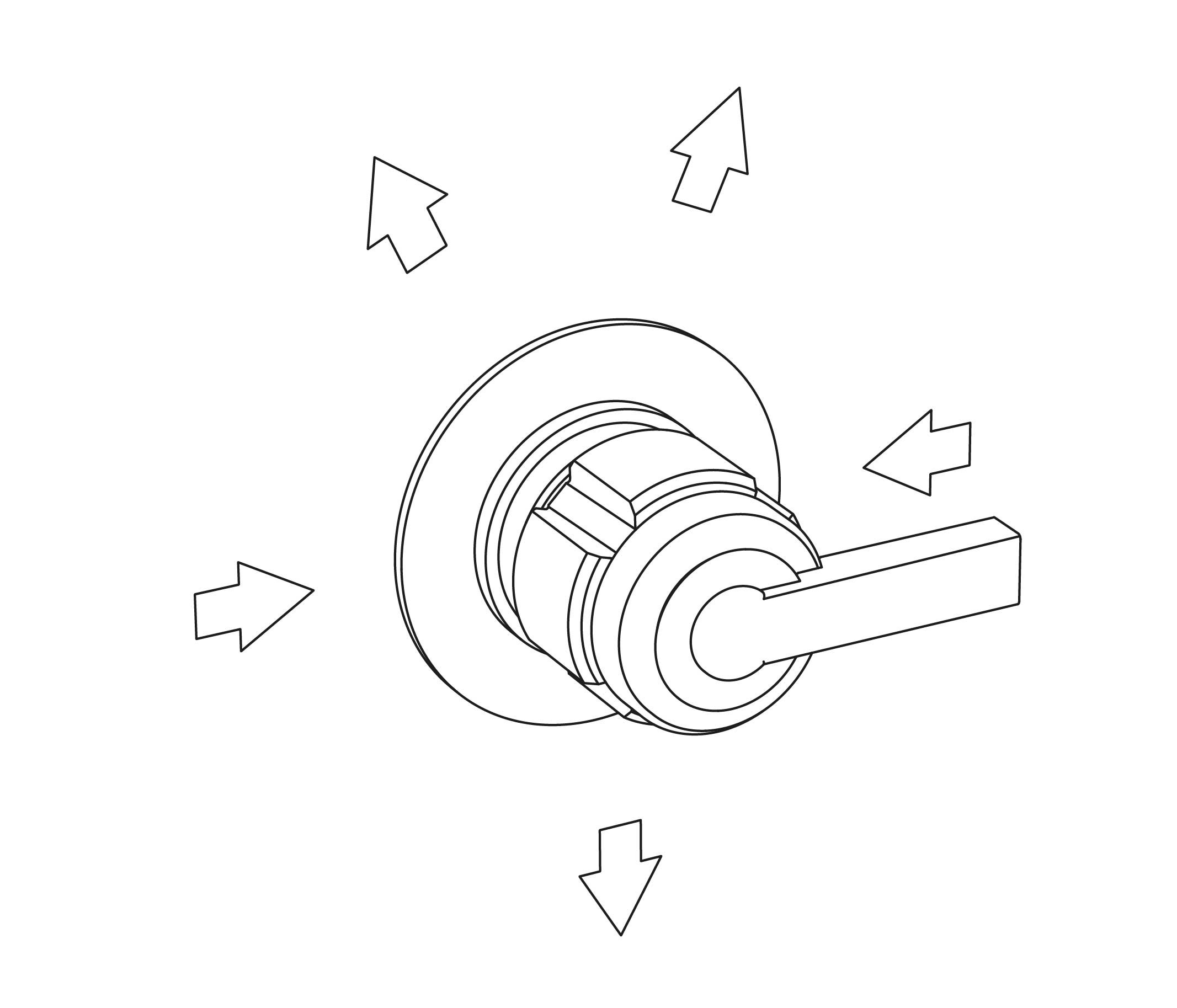 S86-245 Wall mounted 5-way diverter