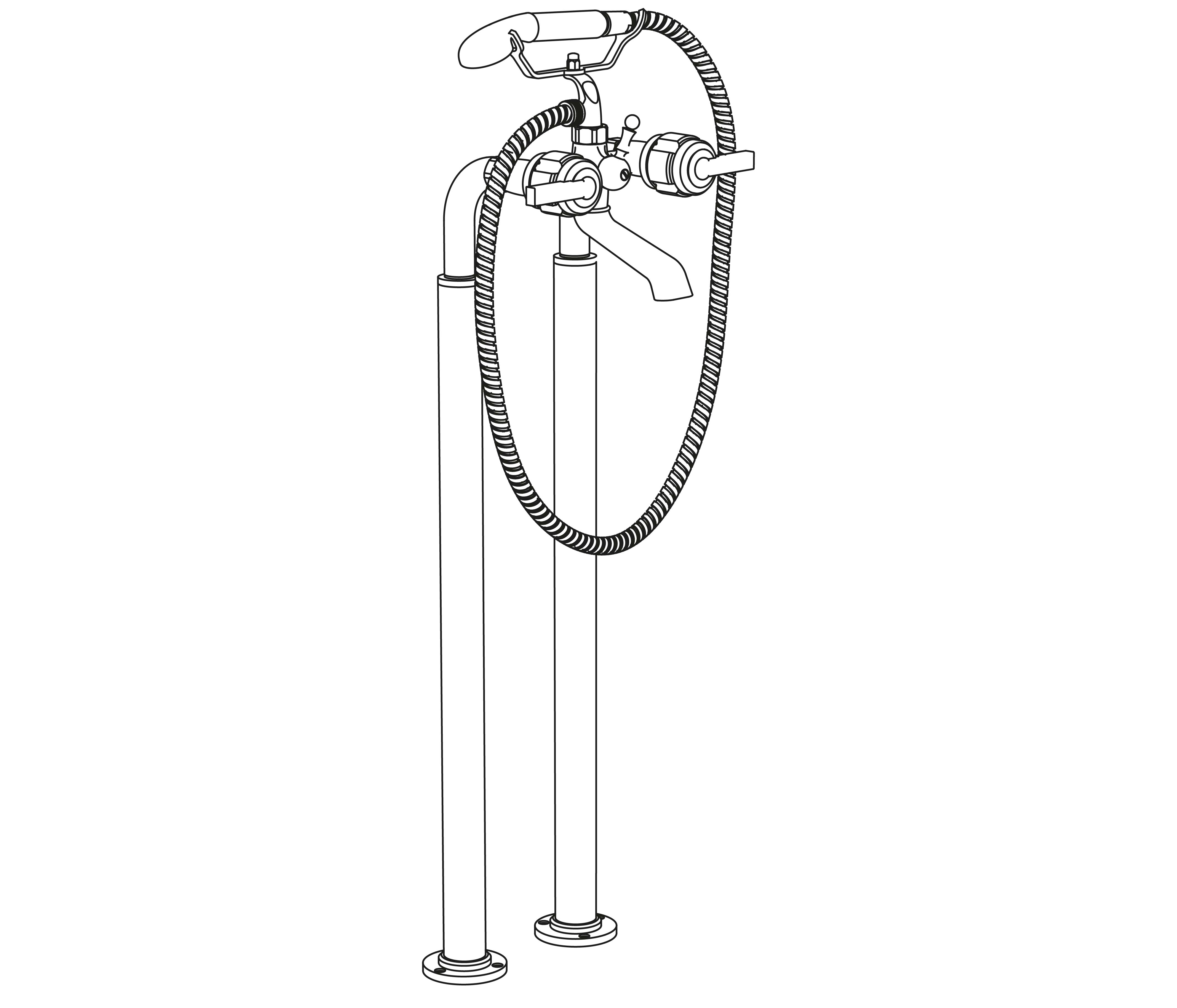 S86-3309 Floor mounted mixer