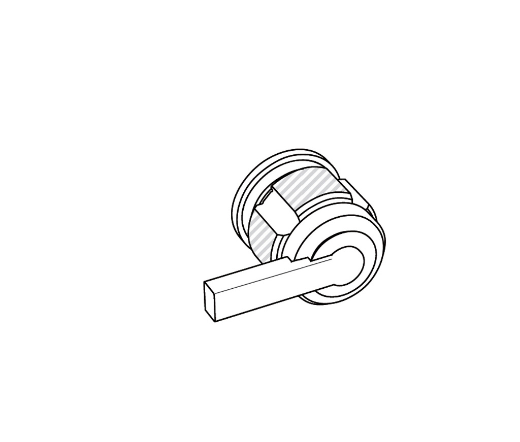 S88-128H Robinet d’arrêt 1/2″ encastré mural C