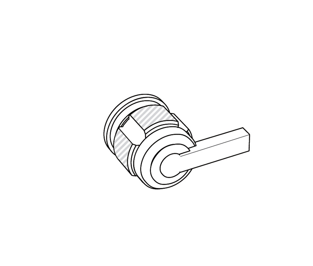 S88-329C Robinet d’arrêt 3/4″ encastré mural F