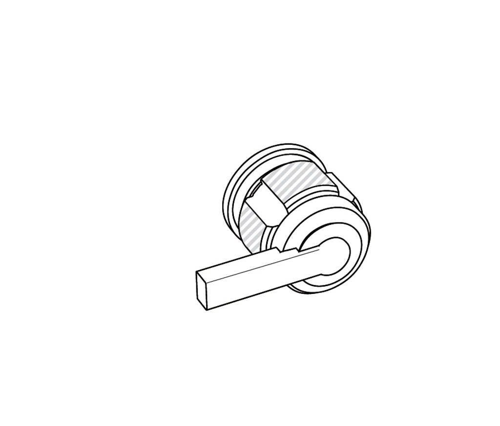 S88-329H Robinet d’arrêt 3/4″ encastré mural C