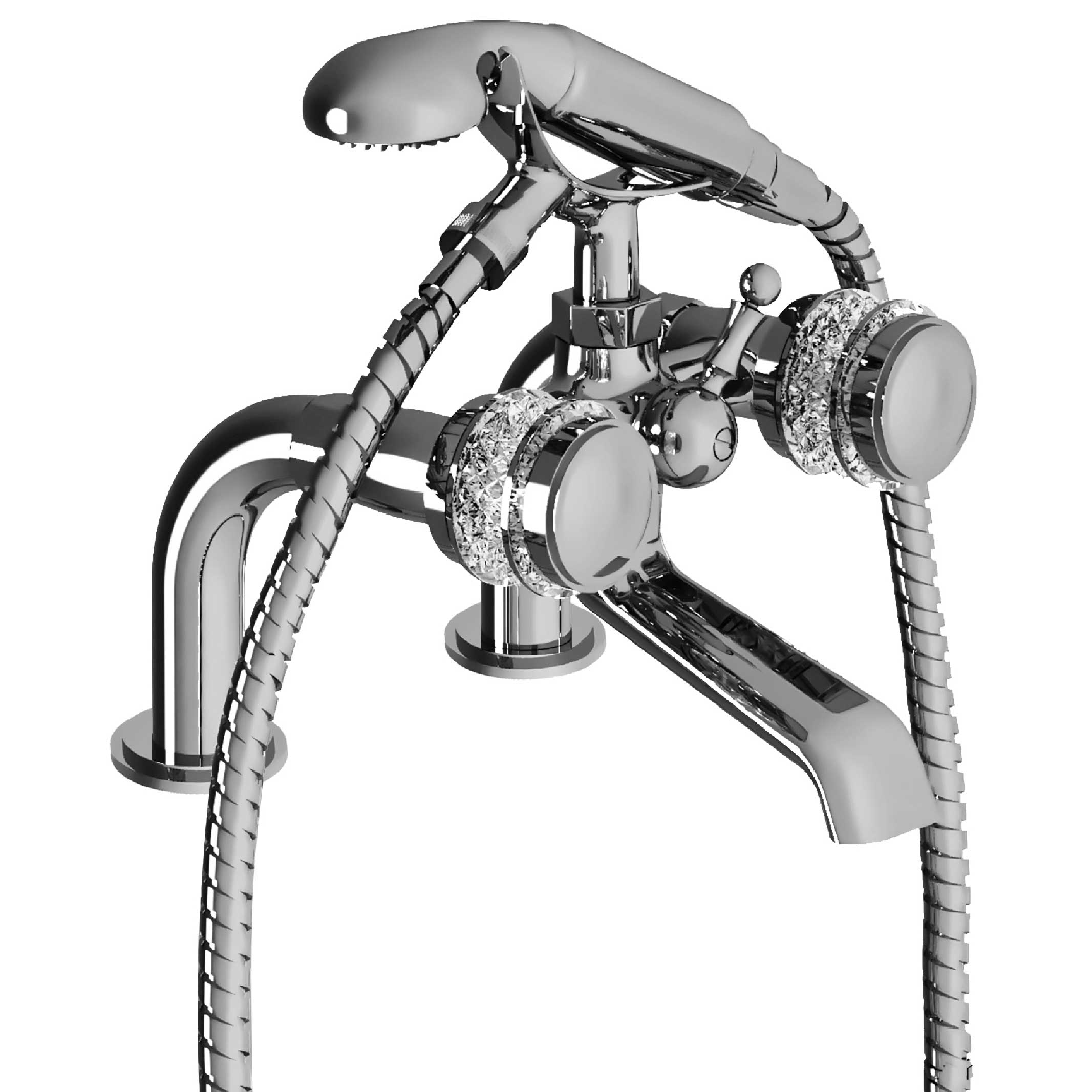 S89-3306 Rim mounted bath and shower mixer