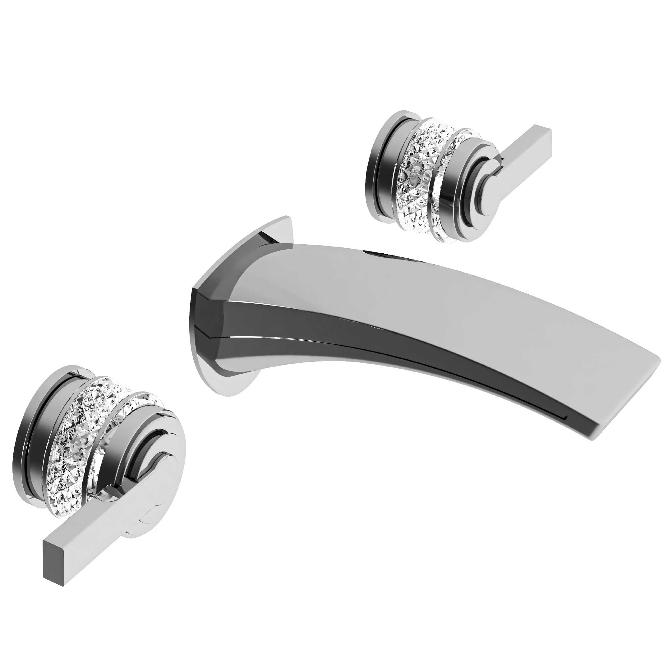 S90-1303 Wall mounted 3-hole basin set