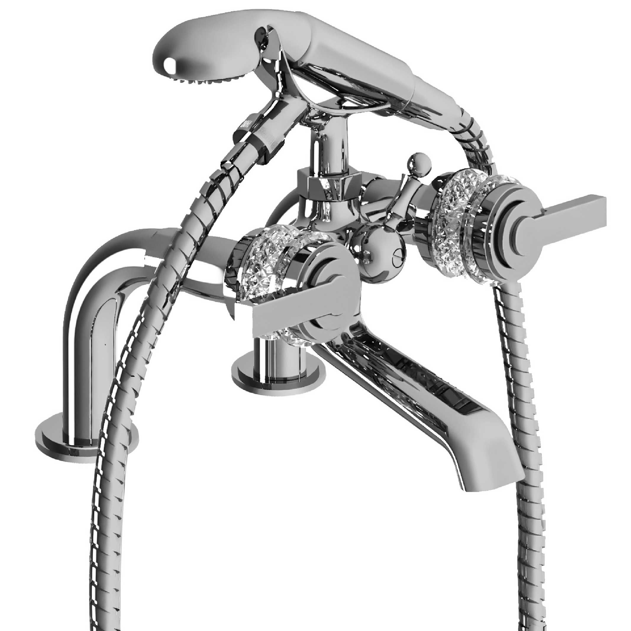 S90-3306 Rim mounted bath and shower mixer