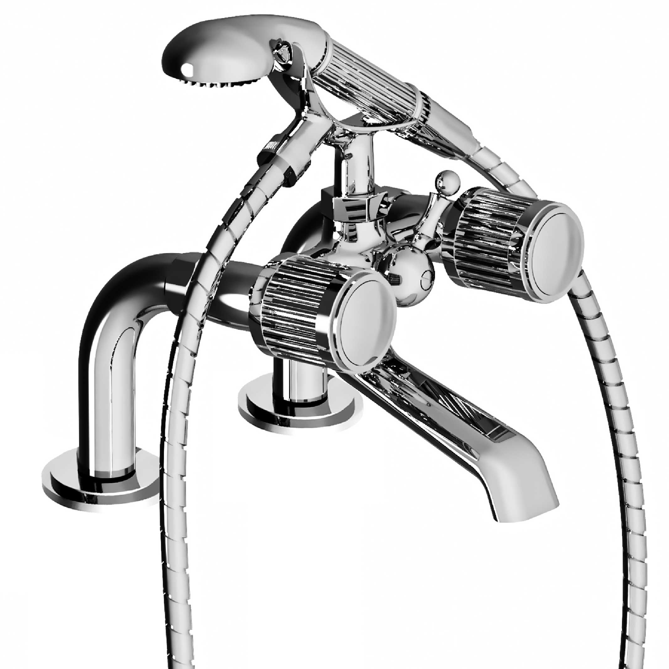 S91-3306 Rim mounted bath and shower mixer