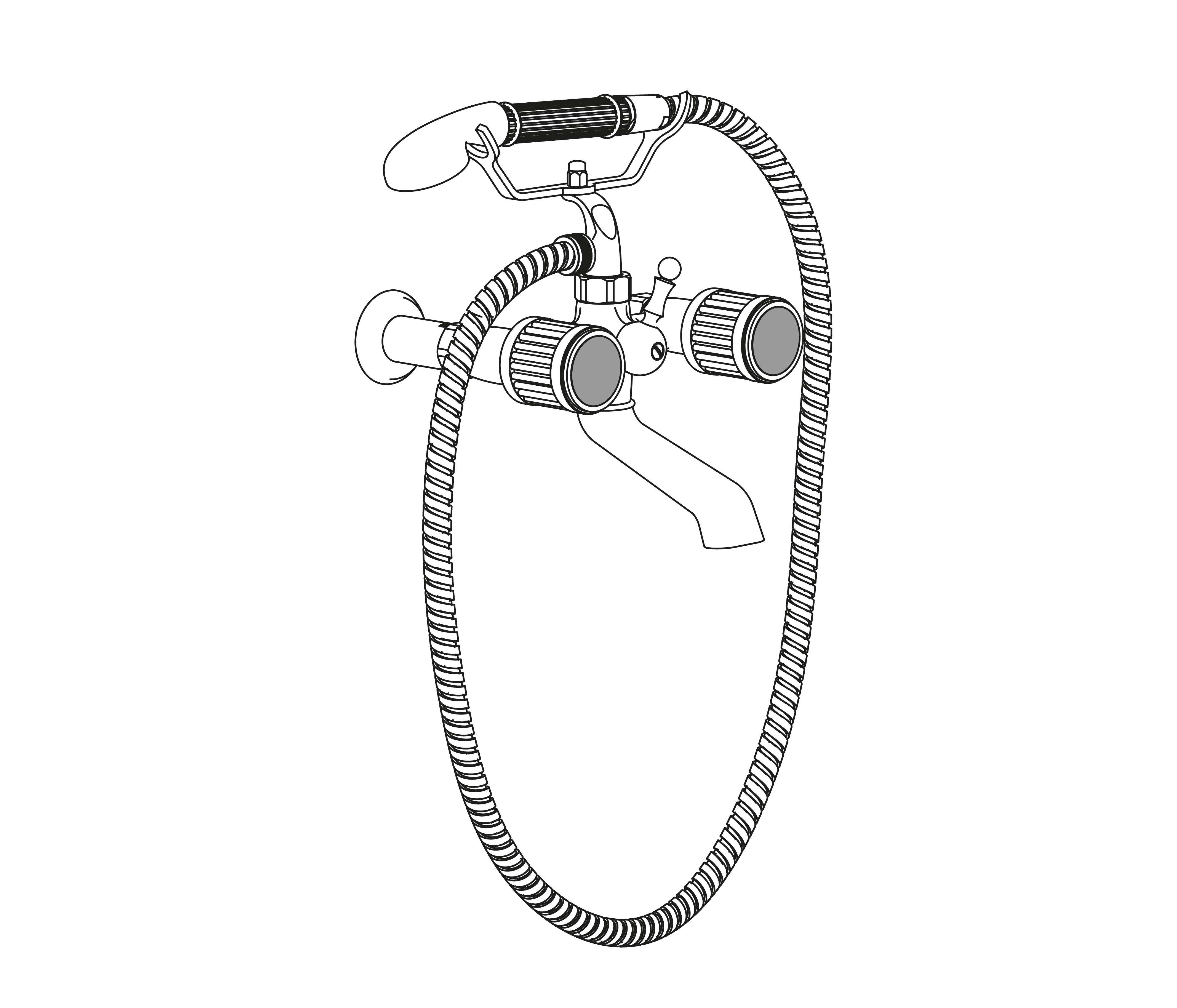 S92-3201 Wall mounted bath and shower mixer