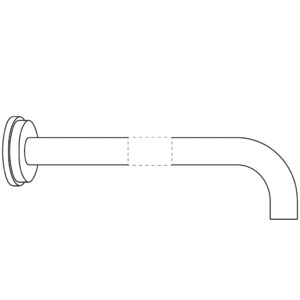 2W450 Wall mounted shower arm