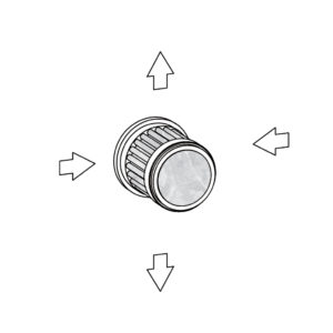 344 Wall mounted 4-way diverter