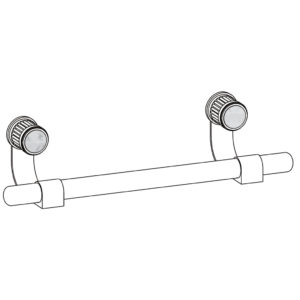 508 Wall mounted single towel bar