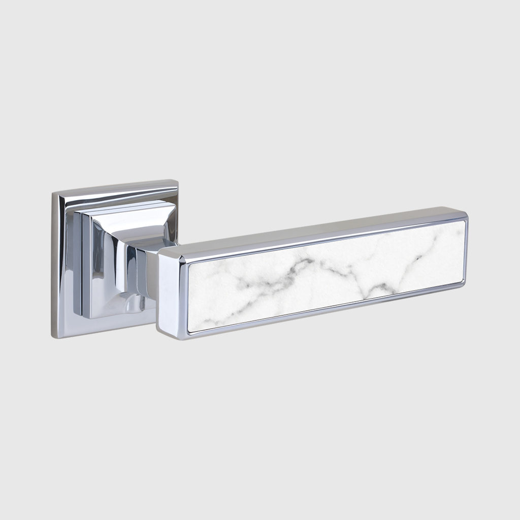 H076 Square luxe white carrara