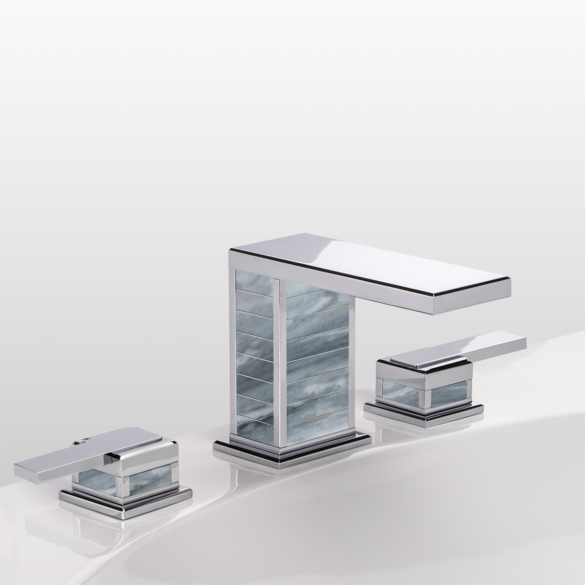S42 SQUARE LUXE à manettes Gris Bardiglio 