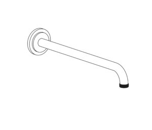 2W301 Wall mounted shower arm 300mm
